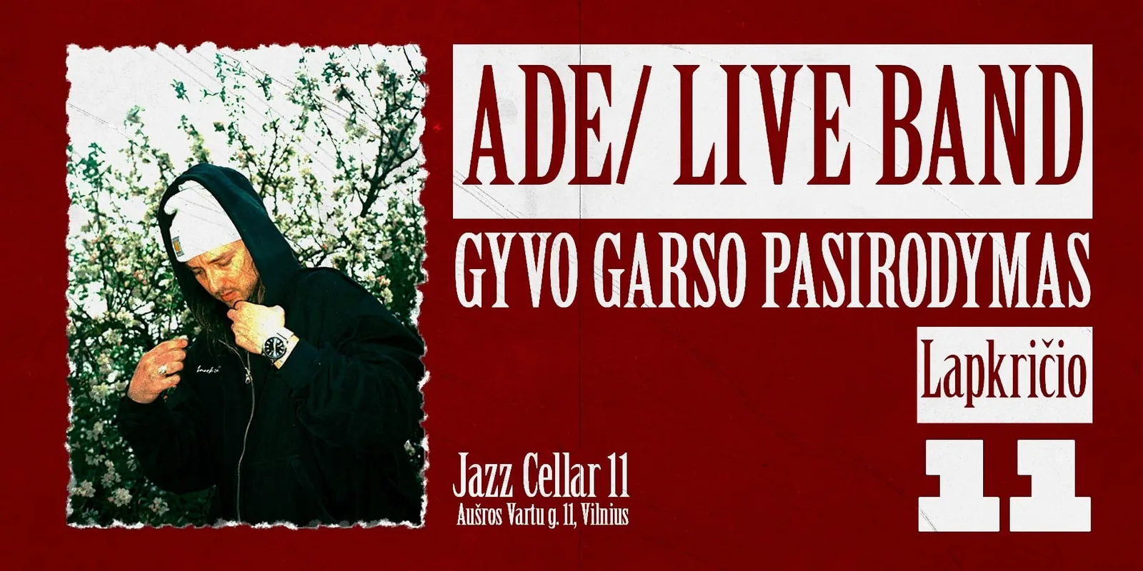 ADE/LIVE BAND, VILNIUS, renginys Vilniuje