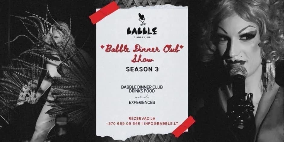 Babble Dinner Club Show | 11.07, событие в Вильнюсе