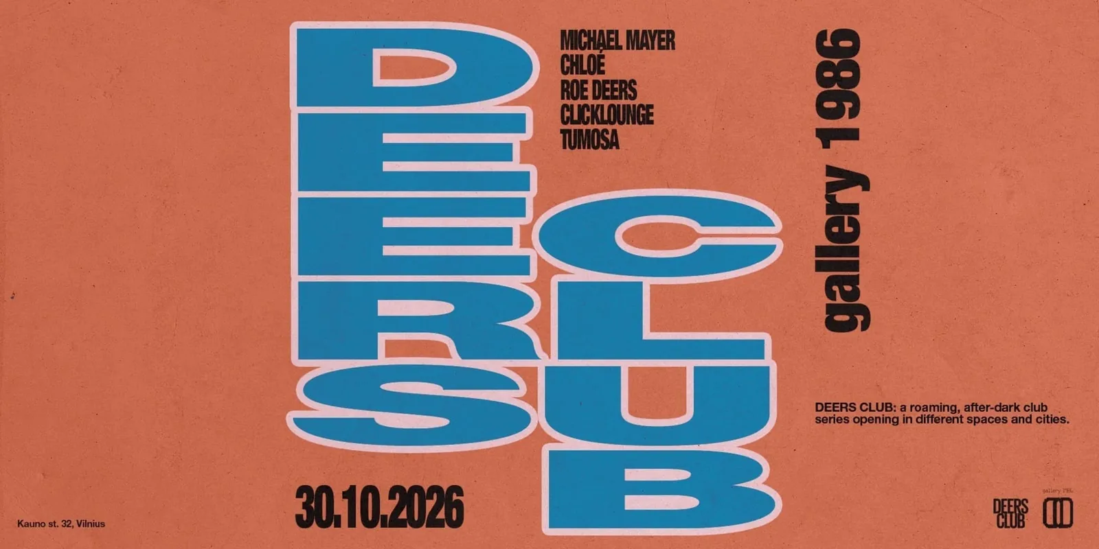 DEERS CLUB: Michael Mayer, Chloé и другие, событие в Вильнюсе