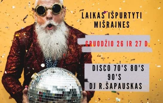 Дискотека 70-х, 80-х, 90-х с DJ Šapauskas, событие в Вильнюсе