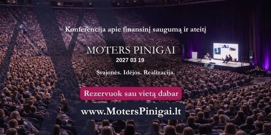 Конференция «Moters Pinigai» 2027, событие в Вильнюсе