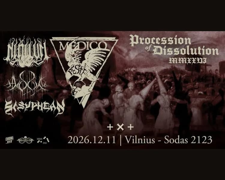 MEDICO PESTE, NIHILVM, SISYPHEAN, XENOTHYMIA, событие в Вильнюсе