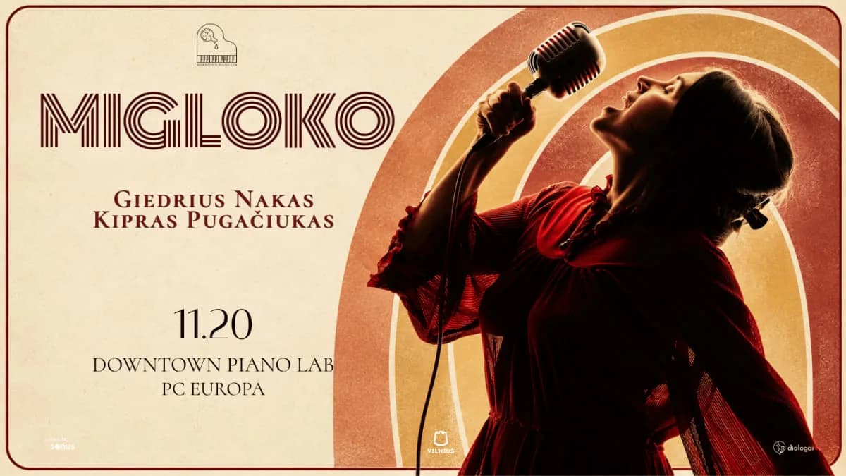 MIGLOKO | Giedrius Nakas ir Kipras Pugačiukas, renginys Vilniuje