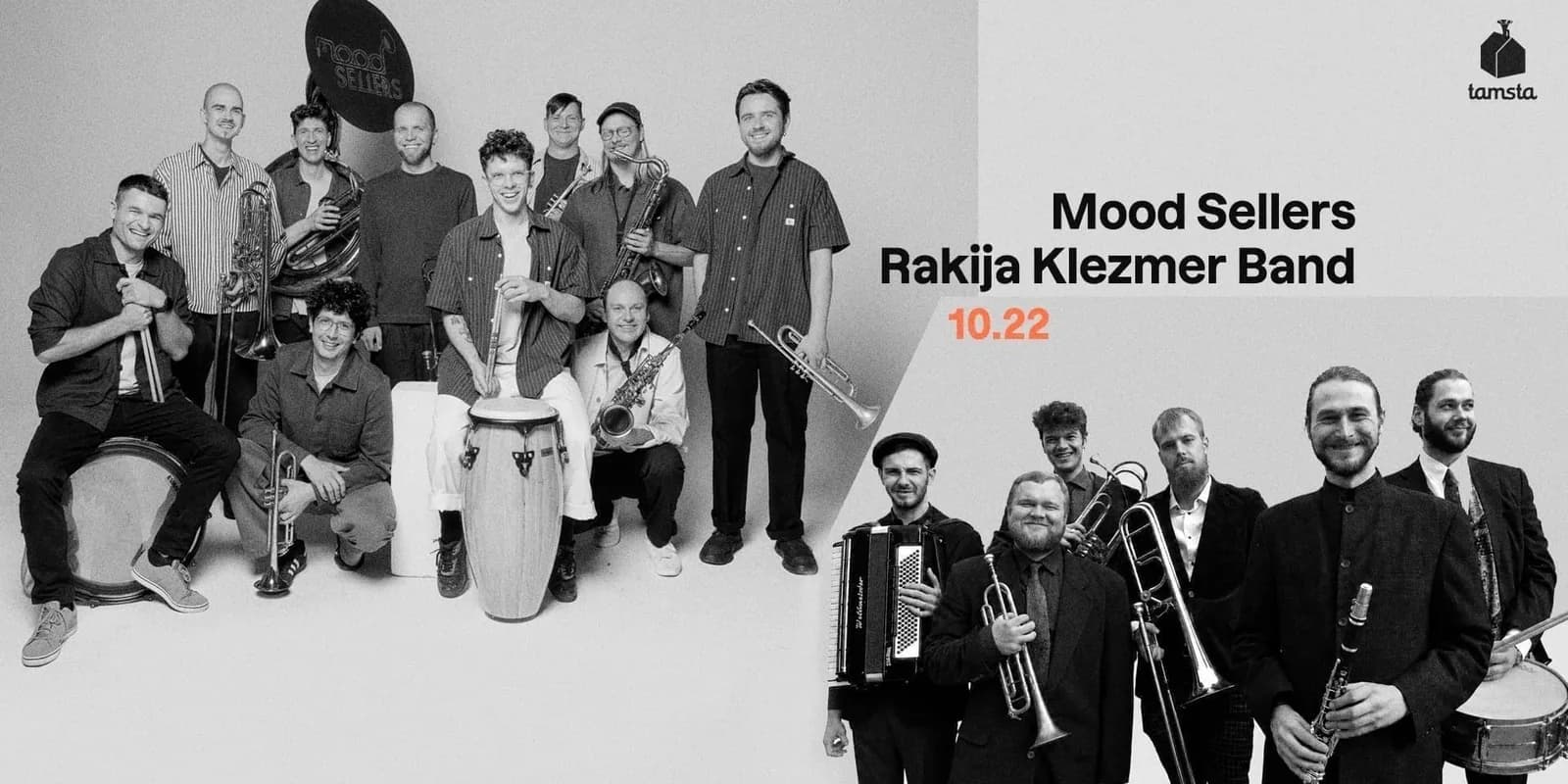 Mood Sellers x Rakija Klezmer Band в Tamsta, событие в Вильнюсе
