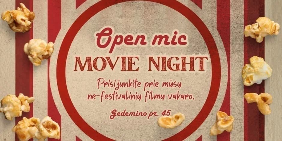 Киновечер «Open Mic», событие в Вильнюсе