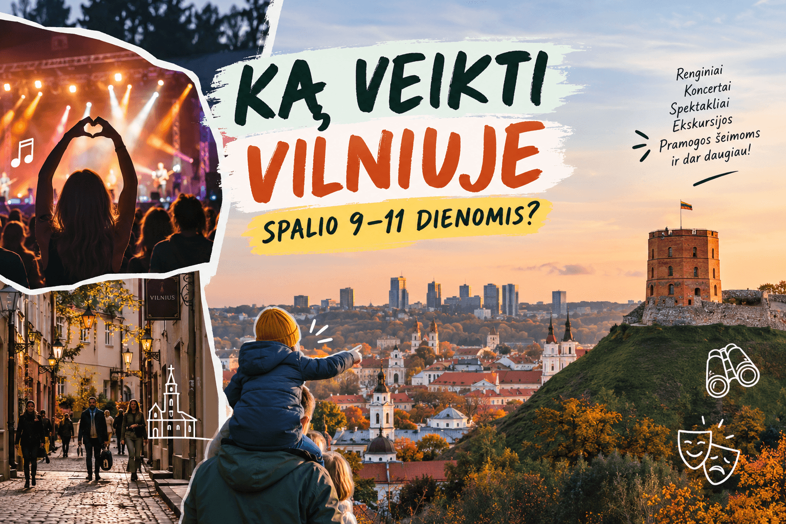 Ką veikti Vilniuje spalio 9–11 dienomis: renginiai ir idėjos savaitgaliui, Vilniaus naujienos
