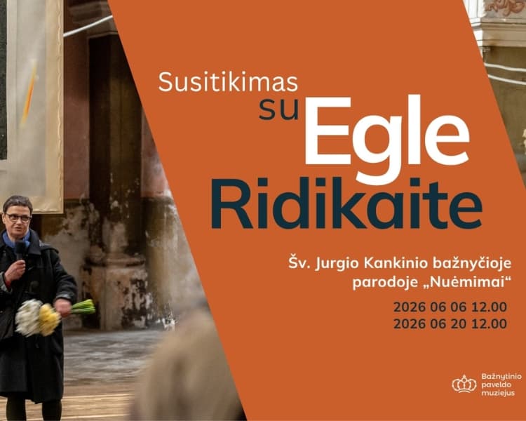 Meeting with artist Egle Ridikaitė, event in Vilnius