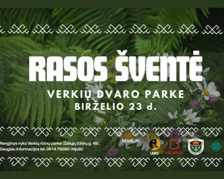 Rasos Festival in Verkių Manor Park, event in Vilnius