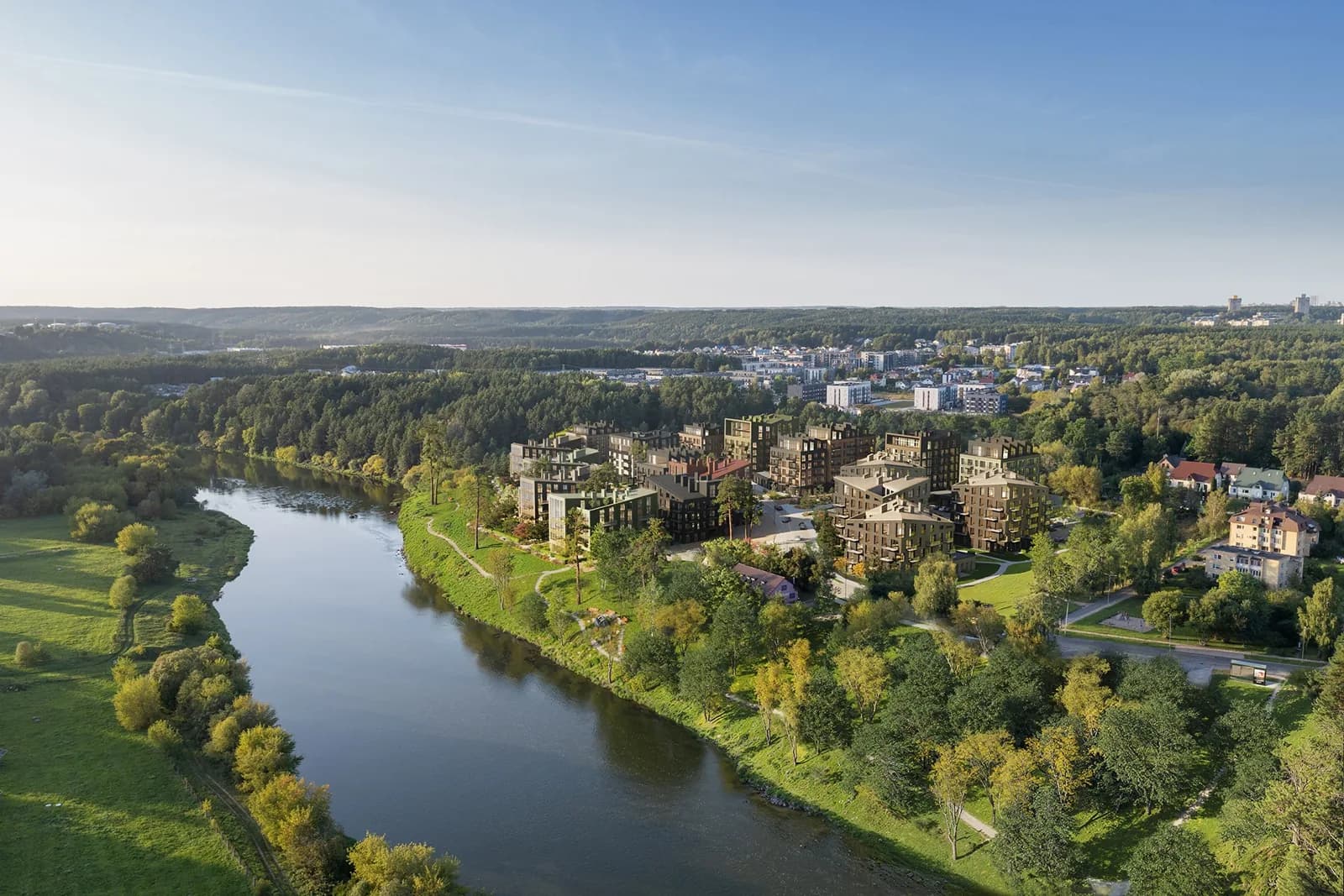Tarp Neries ir Bukčių miško kyla naujas 18 daugiabučių kvartalas, Vilniaus naujienos