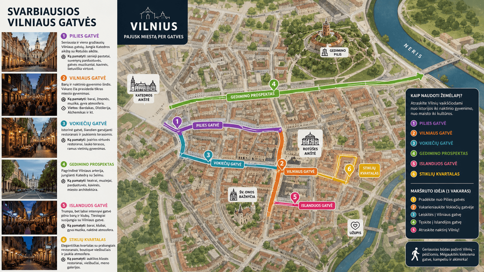 Wichtigste Straßen in Vilnius: Wo das Stadtleben beginnt — Sehenswürdigkeiten | VisitVilnius.lt